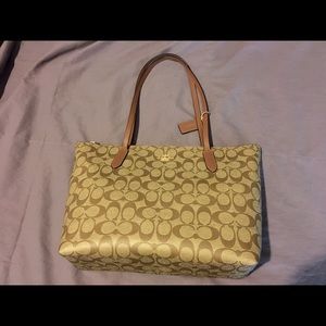 Coach Shoulder Tan Purse